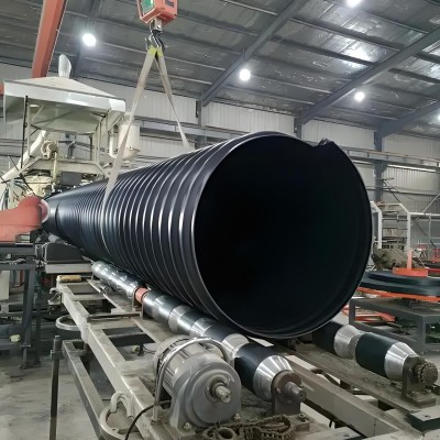 PE钢带管抗压强耐腐蚀PE排水管钢带增强螺旋波纹管生产厂家图4