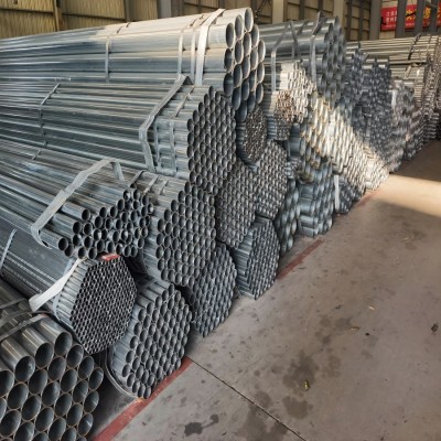 消防管厂家批发镀锌管 DN100镀锌钢管薄壁镀锌圆管穿线管 镀锌管图2