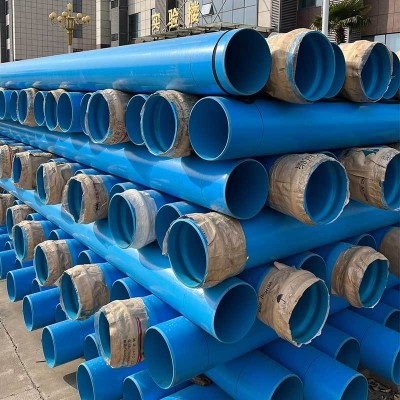 PVC-O给水管双轴取向聚氯乙烯蓝色水管 高标准农田灌溉管抗冲压图4