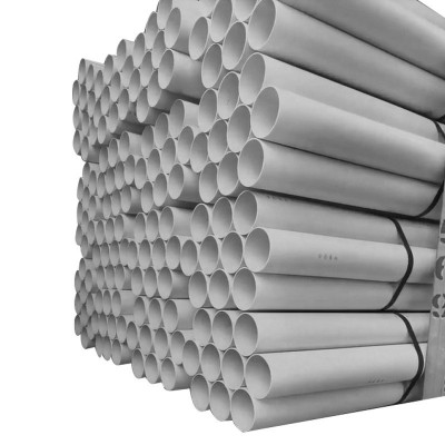 PVC卷芯管upvc卷布管 全新硬质塑料长度可裁 出口塑料卷轴包装管图5