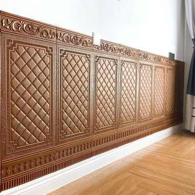 护墙板自粘墙贴3d立体卧室墙裙壁纸防撞墙围贴纸软包围墙墙纸