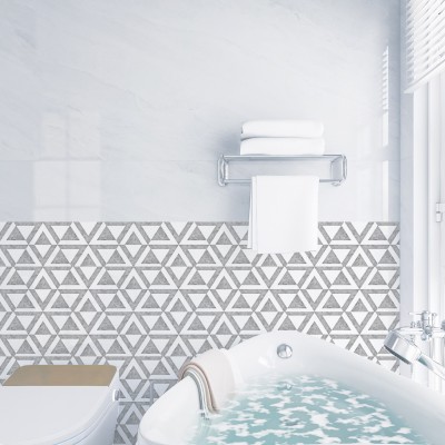 外贸爆款厂家批发新款仿真瓷砖墙贴卧室可移除15*30CM墙贴9片装图4