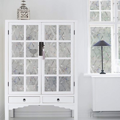 新款外贸静电PET玻璃贴膜篱笆玻璃窗橱窗无胶静电贴膜批发图2