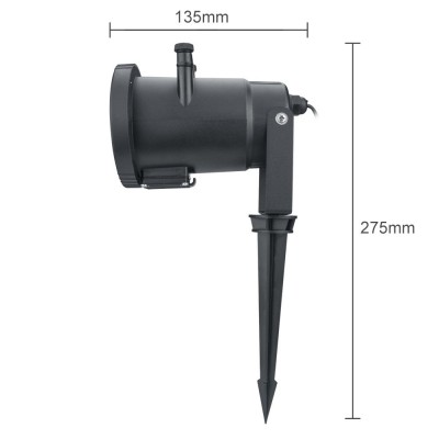 LED高亮 插卡12图案投影灯圣诞节万圣节影图案灯户外防水草坪灯图5