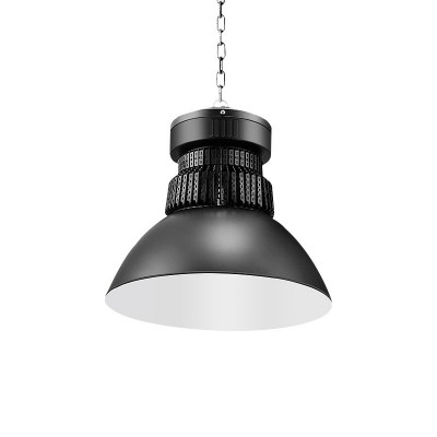 超亮LED工矿灯鳍片工厂仓库厂房100w大功率工业吊灯罩车间照明灯图5