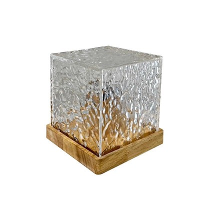 ins旋转水纹小夜灯床头卧室氛围灯极光动态台灯水波纹led灯RGB图5