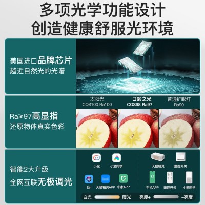 吸顶灯高级感简约超薄客厅灯护眼全屋灯具大厅主灯中山家装灯饰图3