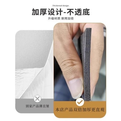 防水墙面贴纸电视背景墙装饰改造墙贴自粘立体格栅木饰面客厅装饰图3