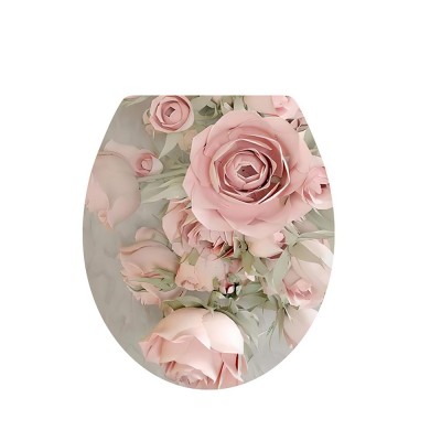 花卉马桶贴创意可移除马桶盖贴纸自粘马桶装饰贴纸画厂家座便器图4