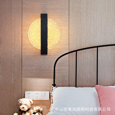 轻奢客厅卧室床头壁挂现代墙面玄关背景墙氛围灯壁饰现代简约图2