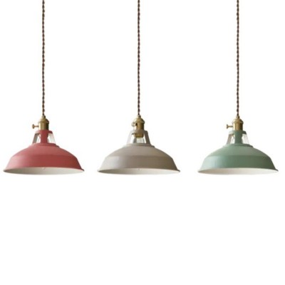 北欧创意简约现代餐厅吊灯咖啡厅吧台马卡龙床头复古铁艺中山灯具图5