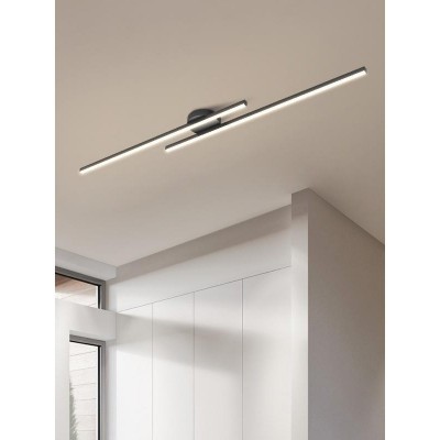 北欧长条吸顶灯轻奢衣帽间过道简约现代走廊创意阳台入户玄关灯图3