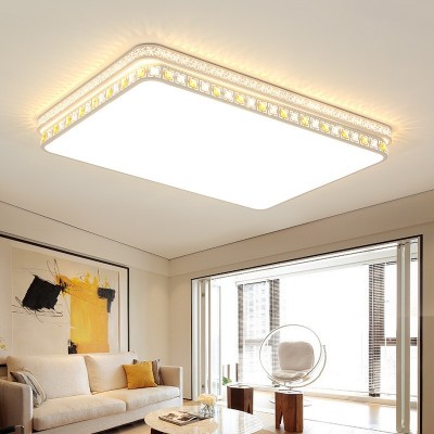 现代简约客厅灯长方形led吸顶灯温馨浪漫卧室灯家用大气房间灯具图2