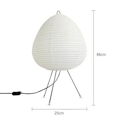 定制北欧现代创意设计卧室书房床头装饰台灯野口勇侘寂凤网红手工图5