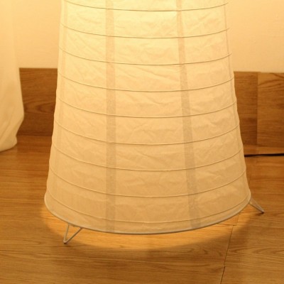 白色长条灯现代欧式简约纸落地灯北欧 宣纸复古客厅卧室书房床头图3