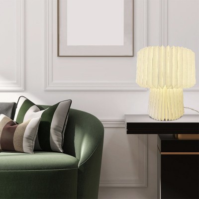 创意桌面折叠纸灯现代简约可折叠台灯LED礼品小夜灯书灯装饰卧室图3