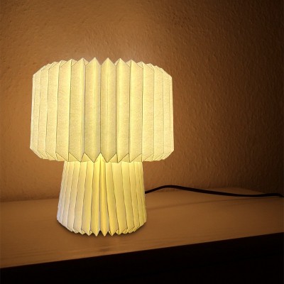 创意桌面折叠纸灯现代简约可折叠台灯LED礼品小夜灯书灯装饰卧室