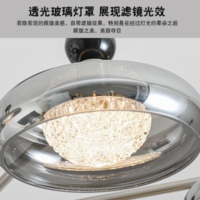 客厅吊灯2025年新款意式高级玻璃创意个性餐桌吊灯中山灯具全屋套图2