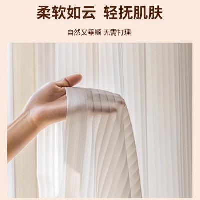 柜子免打孔遮挡帘开放式门帘鞋柜书柜橱柜置物架魔术贴防尘帘纱帘图3