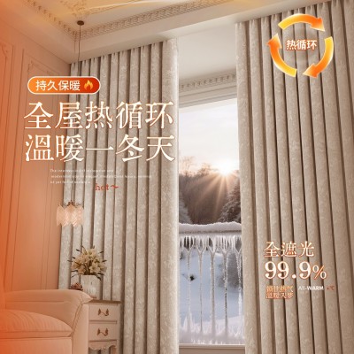 冬季加厚窗帘2025新款防风保暖遮光卧室挡风防寒神器客厅隔断冷气图3