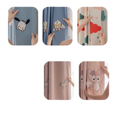 帕恰狗动漫刺绣窗帘遮光儿童房男孩女孩可爱梦幻卡通卧室5A抗菌帘图4