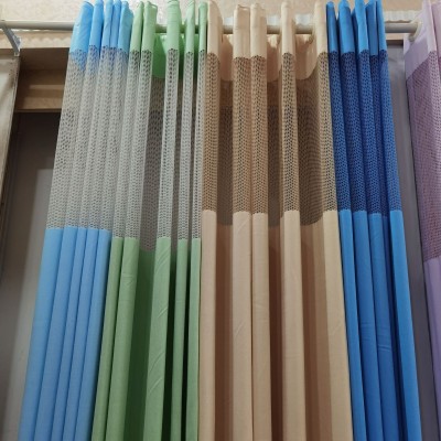 不透美容院隔断帘医院专用隔帘UL型拉帘医用帘窗帘房间卧室养生馆图2