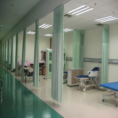 日盛医用隔帘隔断帘常规款学校美容院医院工程窗帘隔帘布阻燃防火