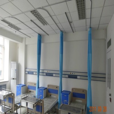 日盛医用隔帘隔断帘常规款学校美容院医院工程窗帘隔帘布阻燃防火图2