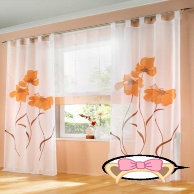 厂家销售垂直喷花窗帘 现代简约卧室客厅涤纱垂直帘图2