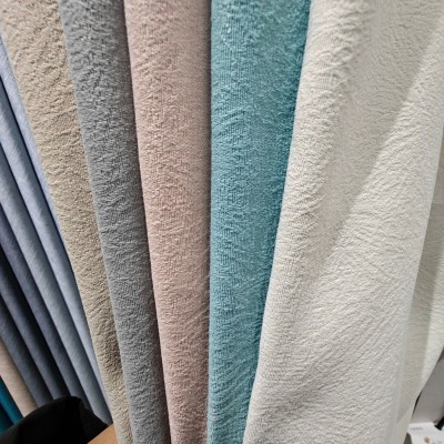 2024新款白丝高精密素色窗帘公寓出租房柯桥厂家批发工程布跑量款