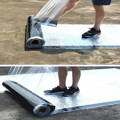 铝箔面自粘聚合物改性沥青防水卷材楼顶屋面彩钢瓦厂房型防雨国标图4