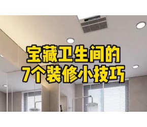 宝藏卫生间的7个装修小技巧