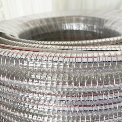 PVC钢丝增强输油管耐冻加厚水管胶管耐高温高压透明塑料钢丝软管图4