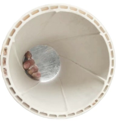 全塑螺旋消音管雨水管 PVC硬管农田灌溉管多种规格市政工程管图5