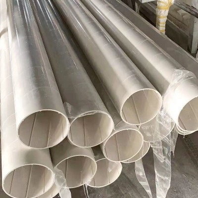 全塑螺旋消音管雨水管 PVC硬管农田灌溉管多种规格市政工程管图2