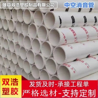 pvc内螺旋静音管PVC消音管排水管dn110UPVC中空螺旋消音管厂家图4
