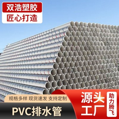 PVC排水管下水道管旱厕雨水污水处理管PVC打井管PVC通风排水管厂图2