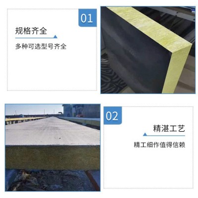 砂浆纸岩棉复合板批发A级防火水泥砂浆建筑外墙材料岩棉复合板图3