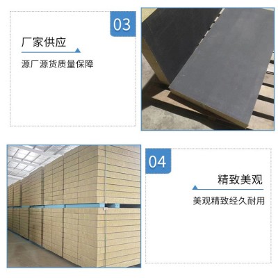 砂浆纸岩棉复合板批发A级防火水泥砂浆建筑外墙材料岩棉复合板图2