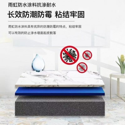 雨虹防水涂料雨虹100厨卫阳台室内专用防水材料易涂抗渗施工快图2