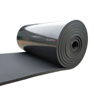 橡塑板B1级防火阻燃隔热铝箔自粘柔韧不开裂橡塑板保温隔音降噪图2