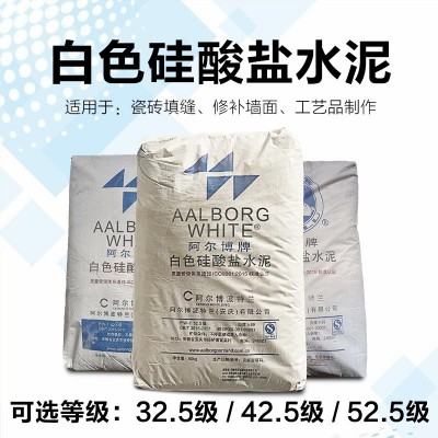 厂家供应阿尔博白水泥装修补漏快干砌墙补缝高强度白色硅酸盐水泥图4