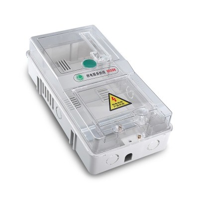 厂家自销透明常规型插卡电子电表箱 电网改造预付费电表箱现货图5