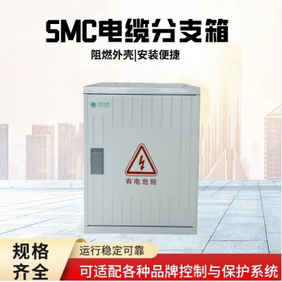 电缆分支箱SMC玻璃钢低压综合配电箱户外分接箱柜体非金属图2