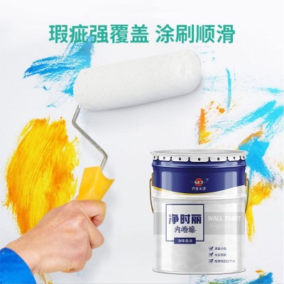 齐鲁 净时丽乳胶漆 家用室内内墙涂料净味强遮盖 白色24KG图3