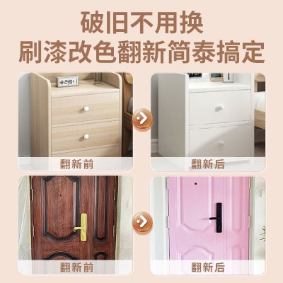 水性木器漆木质家具改色漆柜子木门翻新漆涂料油漆内墙防霉乳胶漆图3