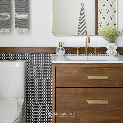 纽扣马赛克系列佛山浴室卫生间墙砖背景墙瓷砖拼图瓷砖现代简约图2