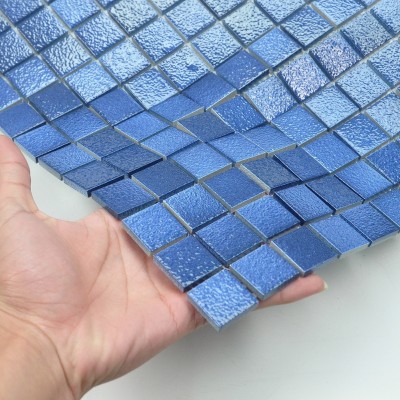 粗粒面马赛克 马赛克防滑砖 紫色25*25渐变马赛克 加工定制图3