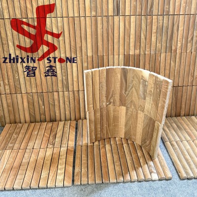 天然石材马赛克凹凸长条背景墙玄关大堂酒店包柱砖墙砖防火耐高温图4