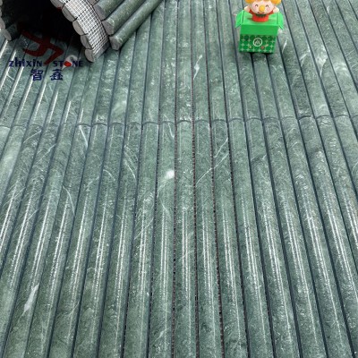 大理石材半圆弧马赛克民宿咖啡店吧台圆弧形包柱砖欧式古典内墙图2